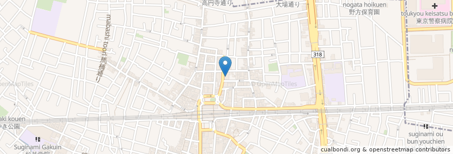 Mapa de ubicacion de りそな銀行 en Japan, Tokio, 杉並区.