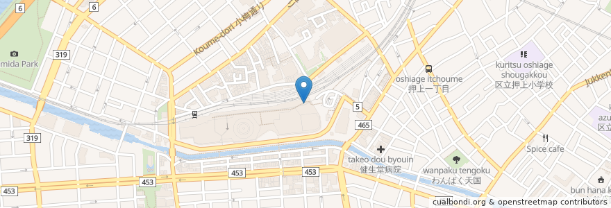 Mapa de ubicacion de タリーズコーヒー en 日本, 東京都, 墨田区.