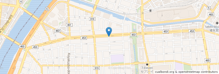 Mapa de ubicacion de オリジン弁当 en Japón, Tokio, Sumida.
