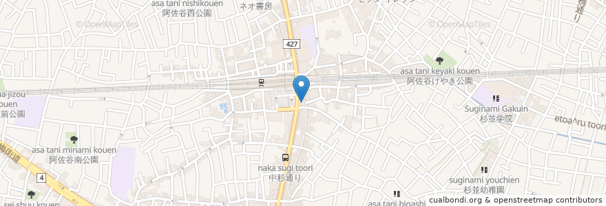 Mapa de ubicacion de サンマルクカフェ en Japan, 東京都, 杉並区.