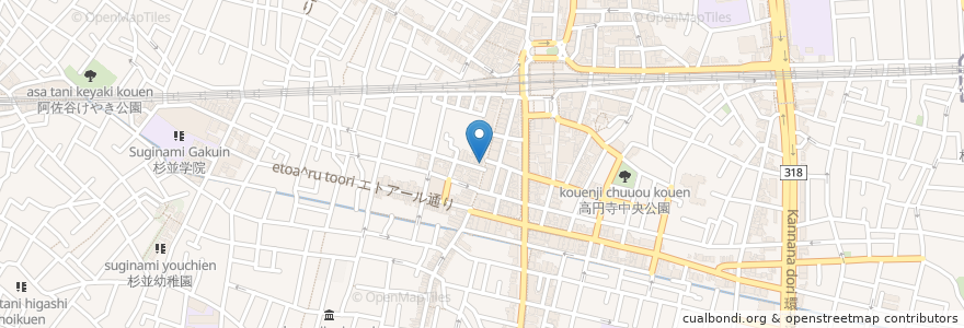 Mapa de ubicacion de サンマルクカフェ en 일본, 도쿄도, 杉並区.