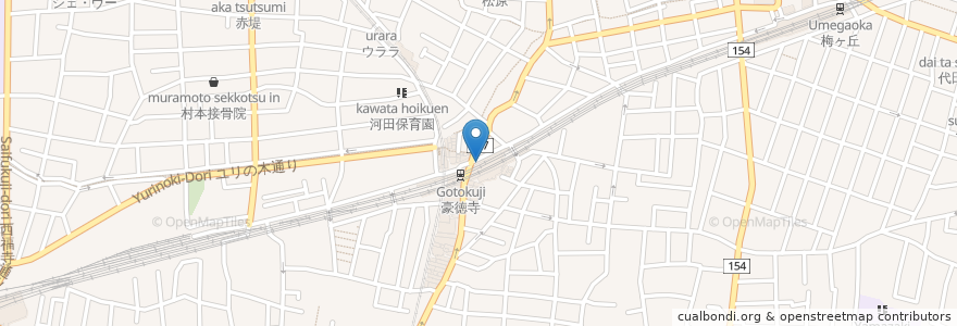 Mapa de ubicacion de サンマルクカフェ en 日本, 東京都, 世田谷区.