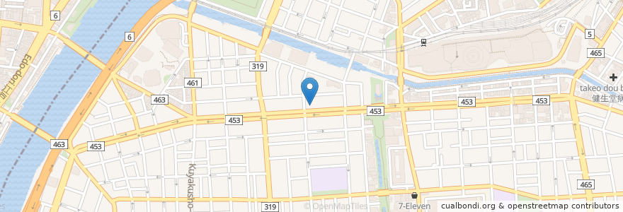 Mapa de ubicacion de ほっともっと en Jepun, 東京都, 墨田区.