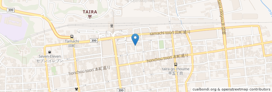 Mapa de ubicacion de Gohoubi en 日本, 福島県, いわき市.