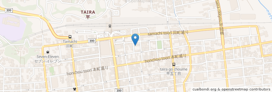 Mapa de ubicacion de ドリーム en اليابان, فوكوشيما, いわき市.