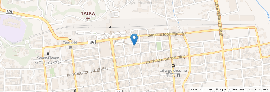 Mapa de ubicacion de さかもと en 日本, 福島県, いわき市.