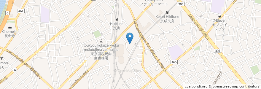 Mapa de ubicacion de ケンタッキーフライドチキン en Japonya, 東京都, 墨田区.