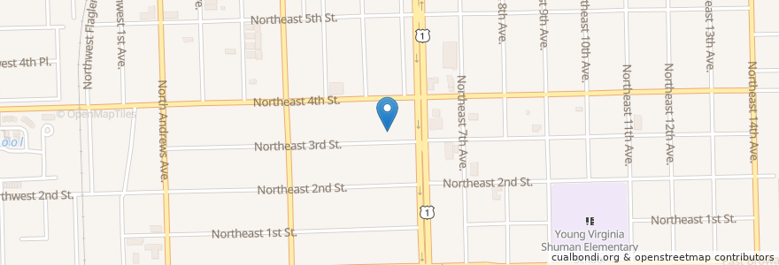 Mapa de ubicacion de Fort Lauderdale Greyhound Bus Station en アメリカ合衆国, フロリダ州, Broward County, Fort Lauderdale.