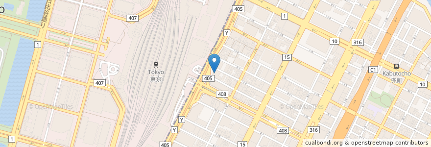 Mapa de ubicacion de みずほ銀行 en ژاپن, 東京都, 千代田区, 中央区.