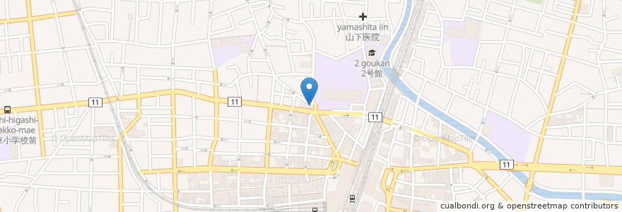 Mapa de ubicacion de りそな銀行 en ژاپن, 東京都, 大田区.