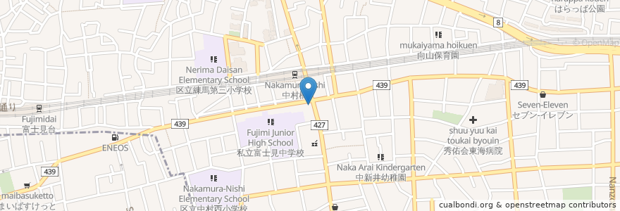 Mapa de ubicacion de りそな銀行 (Resona Bank) en 일본, 도쿄도, 練馬区.