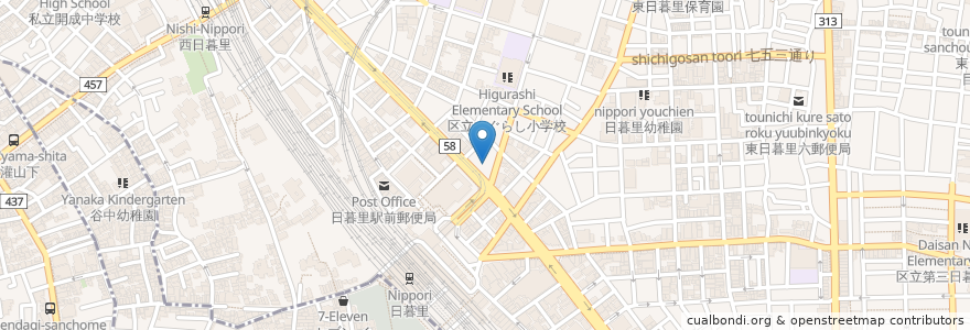 Mapa de ubicacion de りそな銀行 en 일본, 도쿄도, 다이토구.
