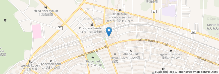 Mapa de ubicacion de ドトールコーヒーショップ en Japón, Prefectura De Chiba, Matsudo.