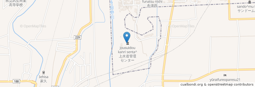 Mapa de ubicacion de 上水道管理センター en 日本, 福井県, 越前市.