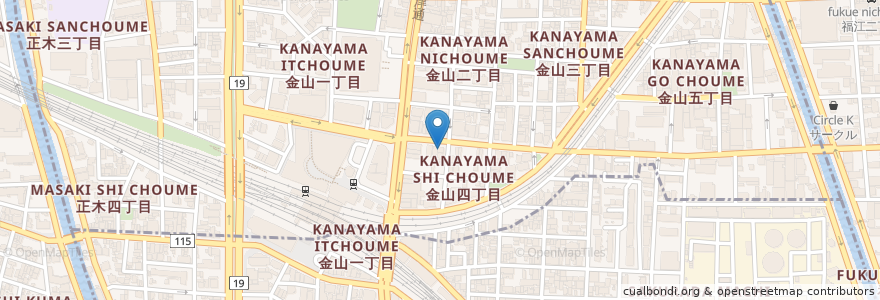 Mapa de ubicacion de Oriental Banquet en ژاپن, 愛知県, 名古屋市.
