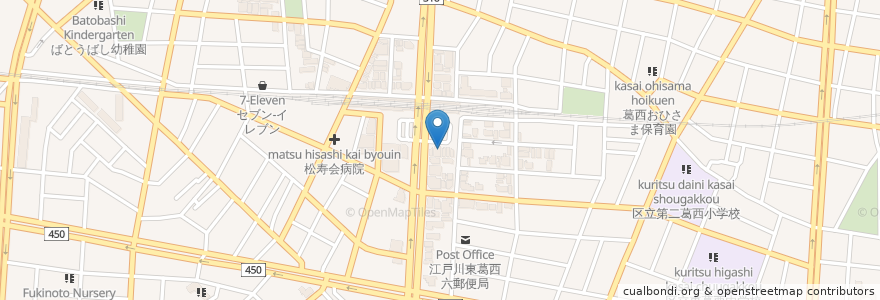 Mapa de ubicacion de ガスト en 일본, 도쿄도, 江戸川区.