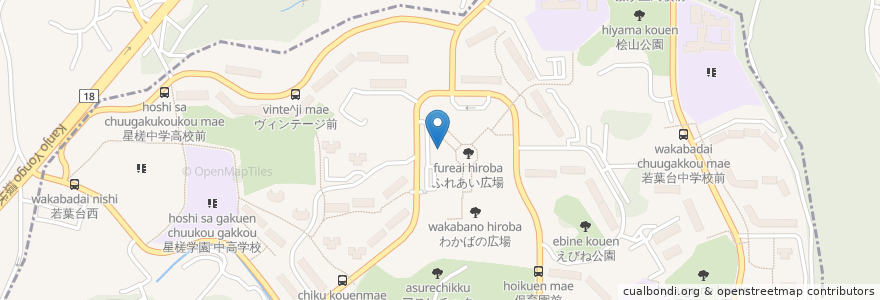 Mapa de ubicacion de スルガ銀行 横浜若葉台支店 en 日本, 神奈川県, 横浜市.