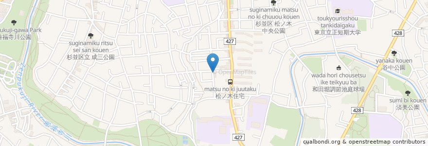 Mapa de ubicacion de 石井こども・内科循環器科クリニック en Japan, Tokio, 杉並区.