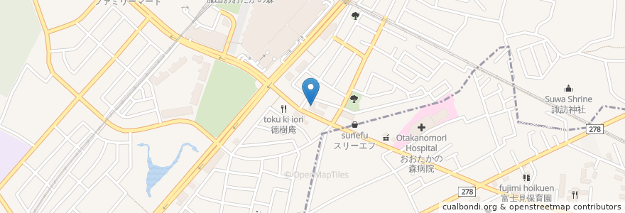 Mapa de ubicacion de Komeda Coffee Shop en Japan, Chiba Prefecture, Nagareyama.