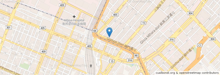 Mapa de ubicacion de CAFÉ BALCONY en Japan, Tokio.