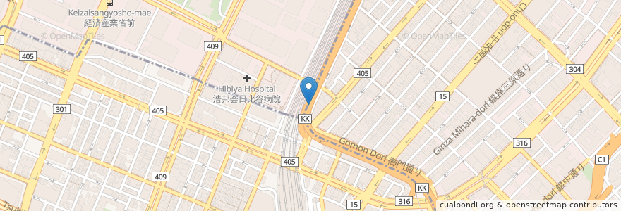 Mapa de ubicacion de TRATTORIA PIZZERIA ITALIAN CAFFE en Japonya, 東京都, 千代田区.