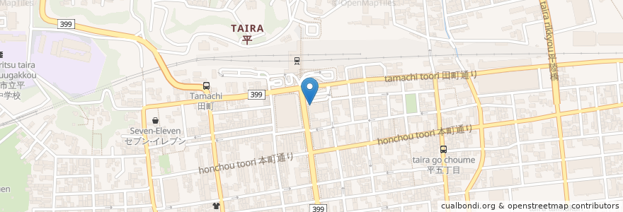 Mapa de ubicacion de mister Donut en Japan, Präfektur Fukushima, いわき市.