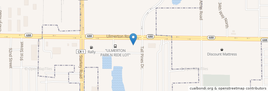 Mapa de ubicacion de RaceTrac en United States, Florida, Pinellas County, Largo.
