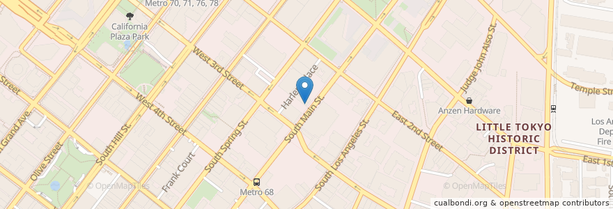 Mapa de ubicacion de Downtown Independent en 美利坚合众国/美利堅合眾國, 加利福尼亚州/加利福尼亞州, 洛杉矶县, 洛杉矶.
