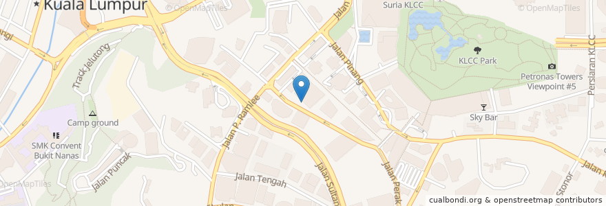 Mapa de ubicacion de Hong Leong Bank en Malásia, Selangor, Kuala Lumpur.