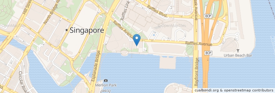 Mapa de ubicacion de Gerry's Grill en Singapur, Central.