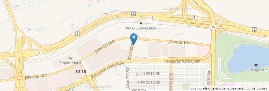Mapa de ubicacion de AEON Big Subang Jaya Car Park en 马来西亚, 雪兰莪州.