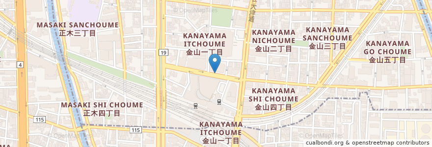 Mapa de ubicacion de 地下鉄金山駅6番出入口右公衆 en Japón, Prefectura De Aichi, Nagoya.