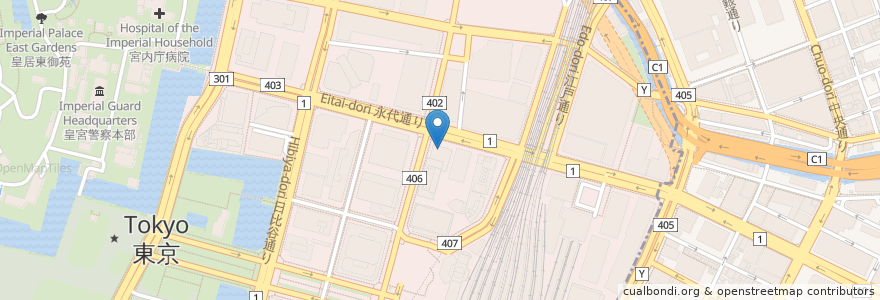 Mapa de ubicacion de みずほ銀行 en Giappone, Tokyo, Chiyoda.