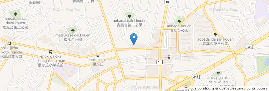 Mapa de ubicacion de 三井住友銀行 en 일본, 가나가와현, 요코하마시, 青葉区.