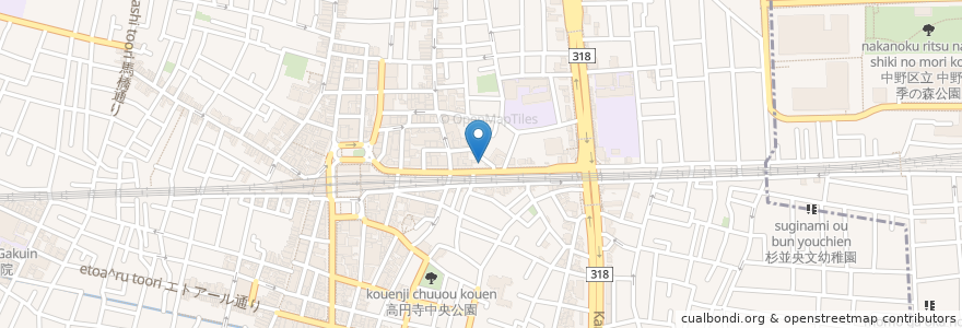 Mapa de ubicacion de TOYOTA SHARE en ژاپن, 東京都, 杉並区.