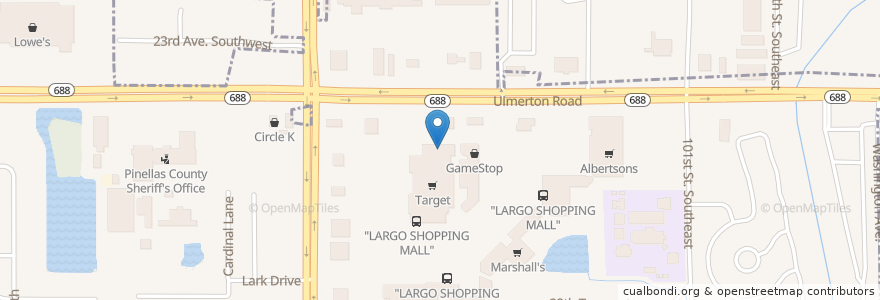 Mapa de ubicacion de Bright Now! Dental en アメリカ合衆国, フロリダ州, Pinellas County, Largo.