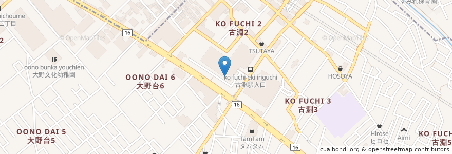 Mapa de ubicacion de 吉野家 en Japan, Präfektur Kanagawa, 相模原市, 南区.
