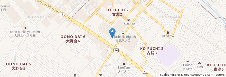 Mapa de ubicacion de サイゼリヤ en Япония, Канагава, Сагамихара, Минами.