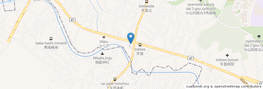Mapa de ubicacion de 町田商店 en Jepun, 東京都, 相模原市, 町田市.