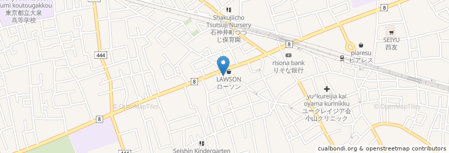 Mapa de ubicacion de ウエルシア (WELCIA) en 日本, 東京都, 練馬区.