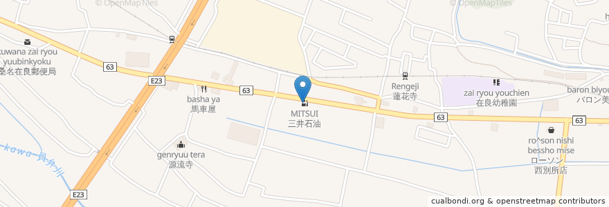 Mapa de ubicacion de 三井石油 en Giappone, Prefettura Di Mie, 桑名市.