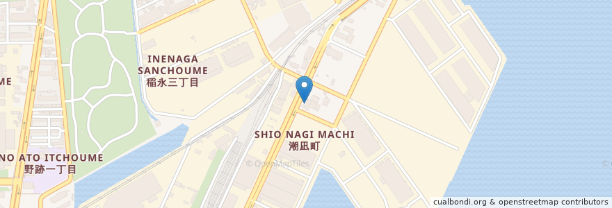 Mapa de ubicacion de 三井石油 en Japão, 愛知県, Nagoia, 港区.