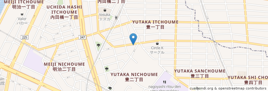 Mapa de ubicacion de 三井石油 en Jepun, 愛知県, 名古屋市, 南区.