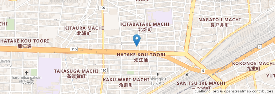 Mapa de ubicacion de コスモ石油 en 日本, 愛知県, 名古屋市, 中村区.