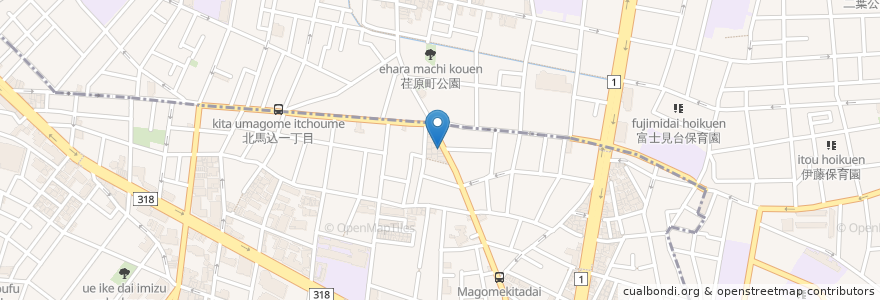 Mapa de ubicacion de なつめ耳鼻咽喉科 en Japón, Tokio.