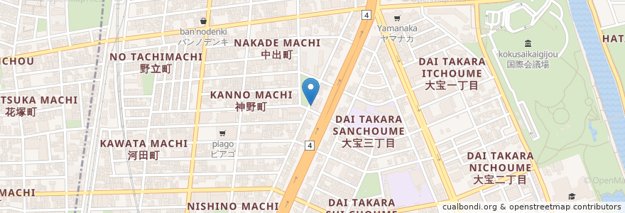 Mapa de ubicacion de 昭和シェル en Japan, 愛知県, Nagoya, 熱田区.