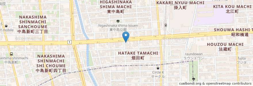 Mapa de ubicacion de コスモ石油 en ژاپن, 愛知県, 名古屋市, 中川区.
