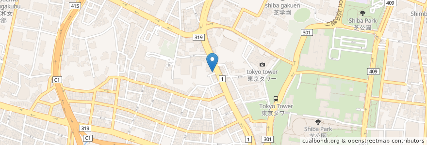 Mapa de ubicacion de 野田岩 en Giappone, Tokyo, Minato.
