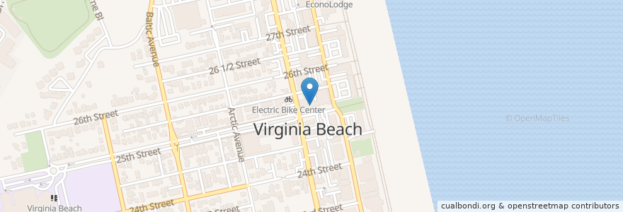 Mapa de ubicacion de Golden City III en 미국, 버지니아, Virginia Beach.