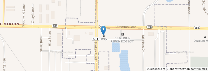 Mapa de ubicacion de 7-Eleven en الولايات المتّحدة الأمريكيّة, فلوريدا, Pinellas County, Largo.